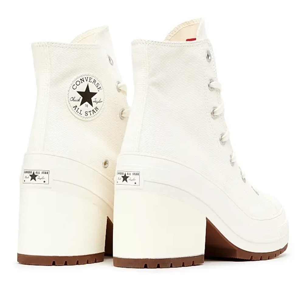 Converse Women's White High-Top Platform Sneakers - Picture 3 of 8